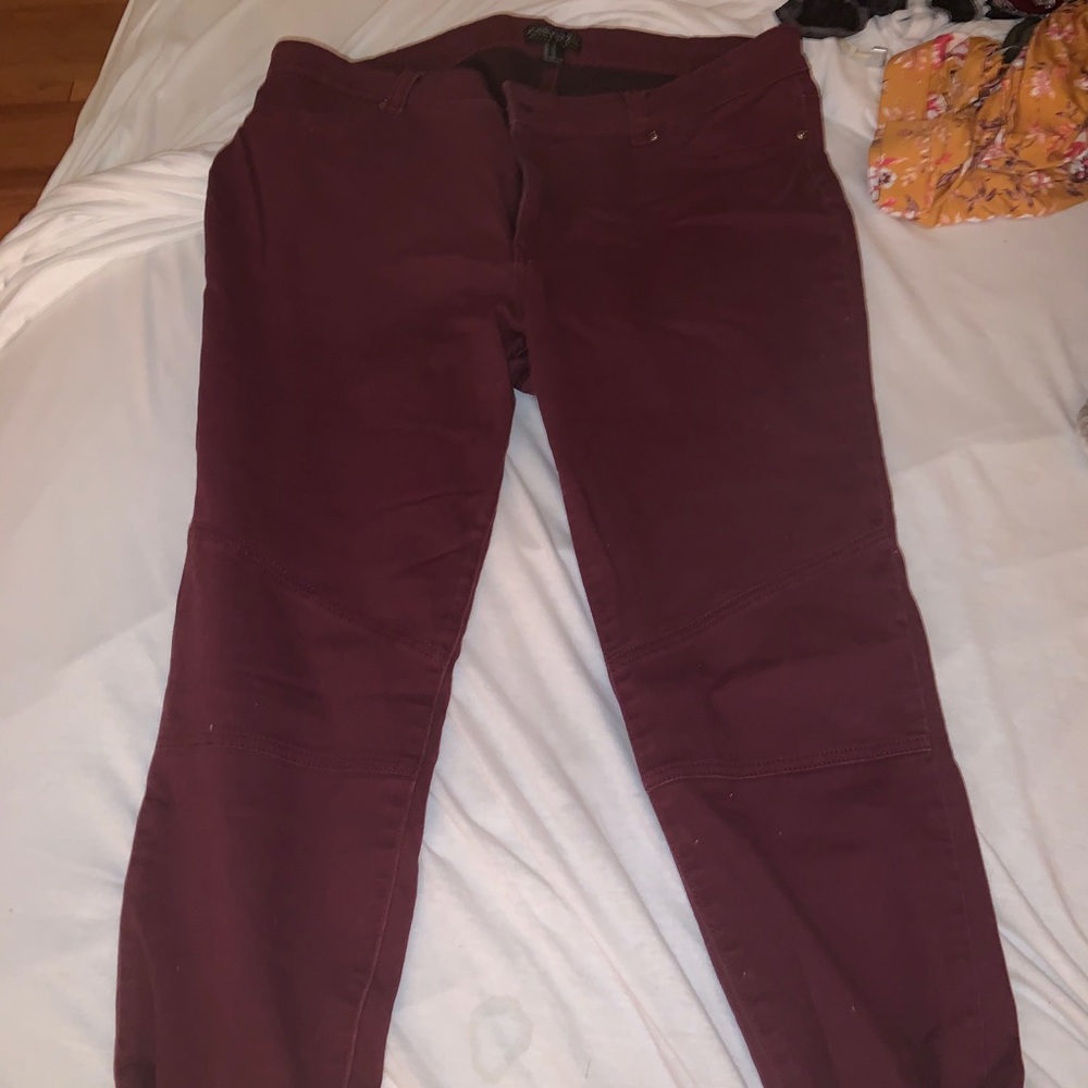 Maroon Jeggings